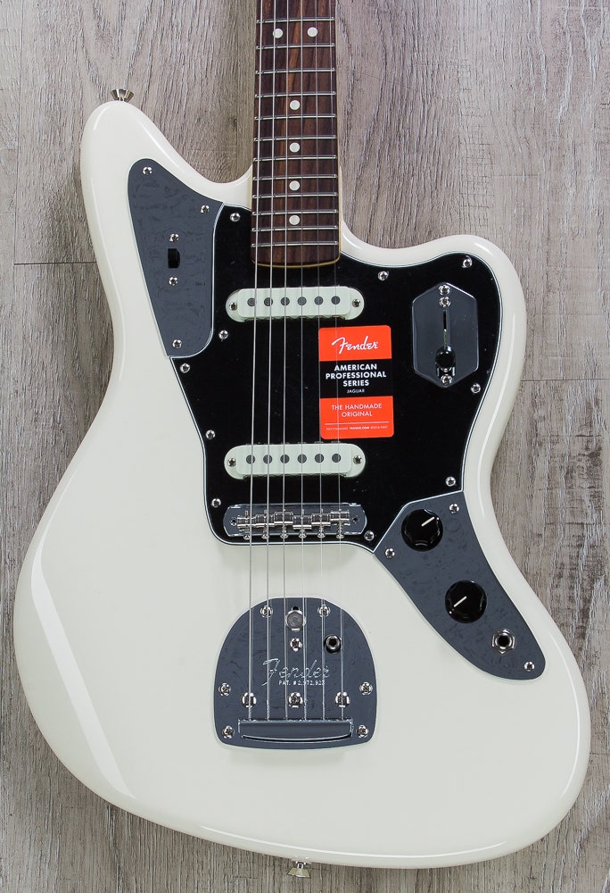 Fender American Professional Jaguar Electric Guitar Olympic White