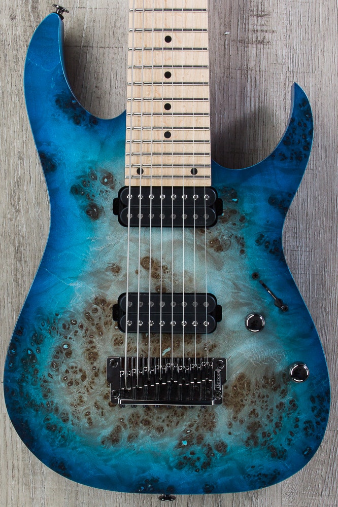 Ibanez Prestige RG852MPB 8-String Guitar, Ghost Fleet Blue Burst, Birdseye  Maple Fretboard, DiMarzio Pickups
