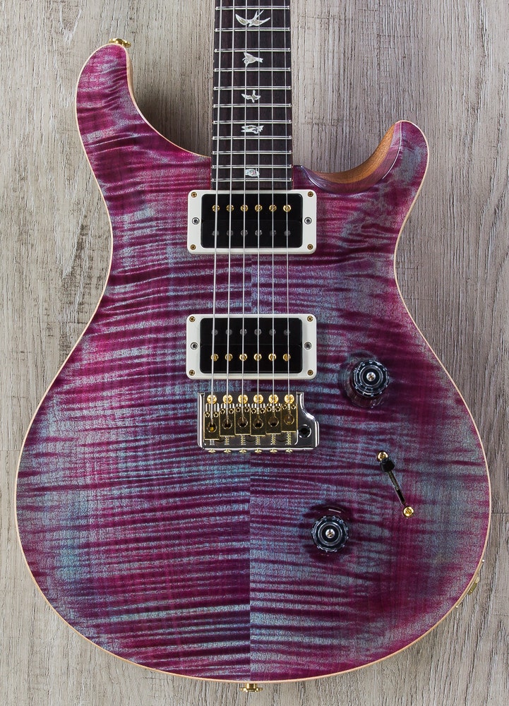 PRS Custom 24 10 Top Electric Guitar, Fire Red Burst – Alto