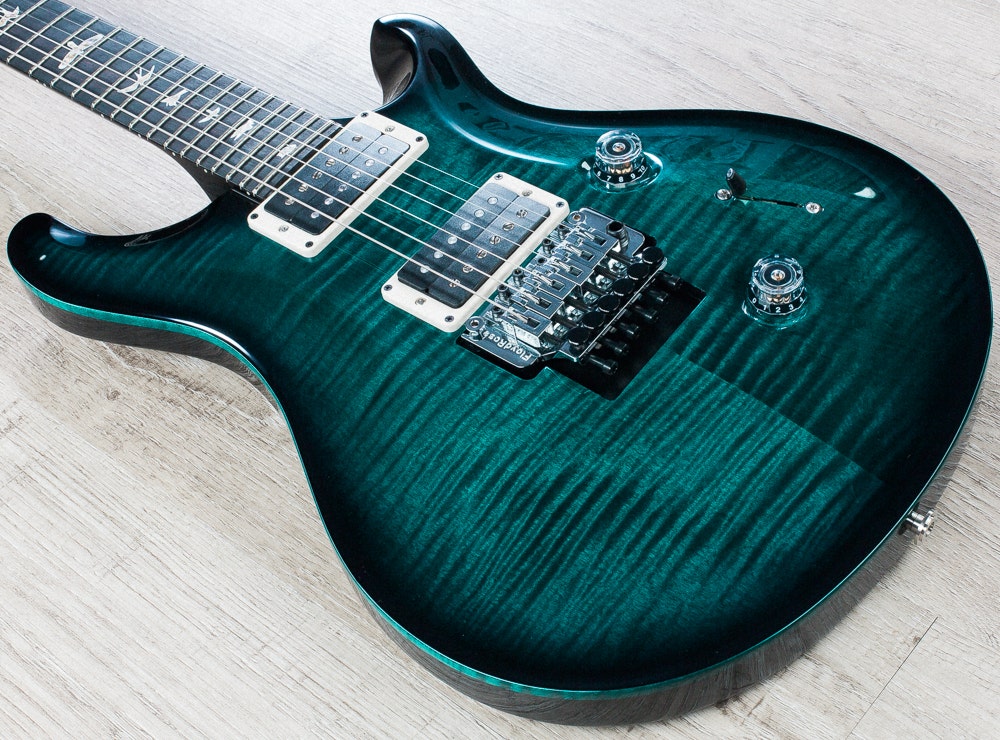 PRS Paul Reed Smith Floyd Custom 24 Guitar, Teal Smokewrap w