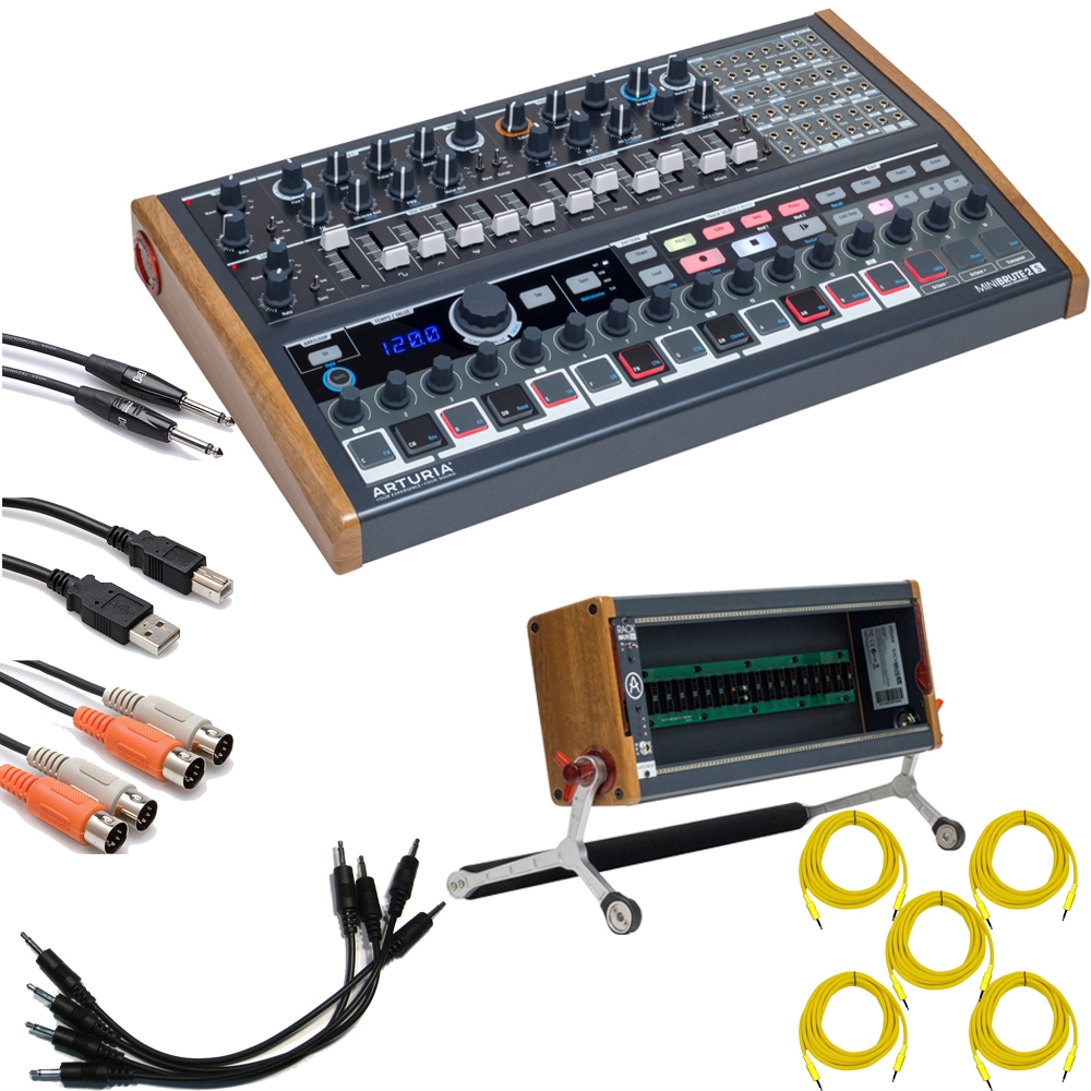 Arturia MiniBrute 2S Semi-Modular Synthesizer/Sequencer with