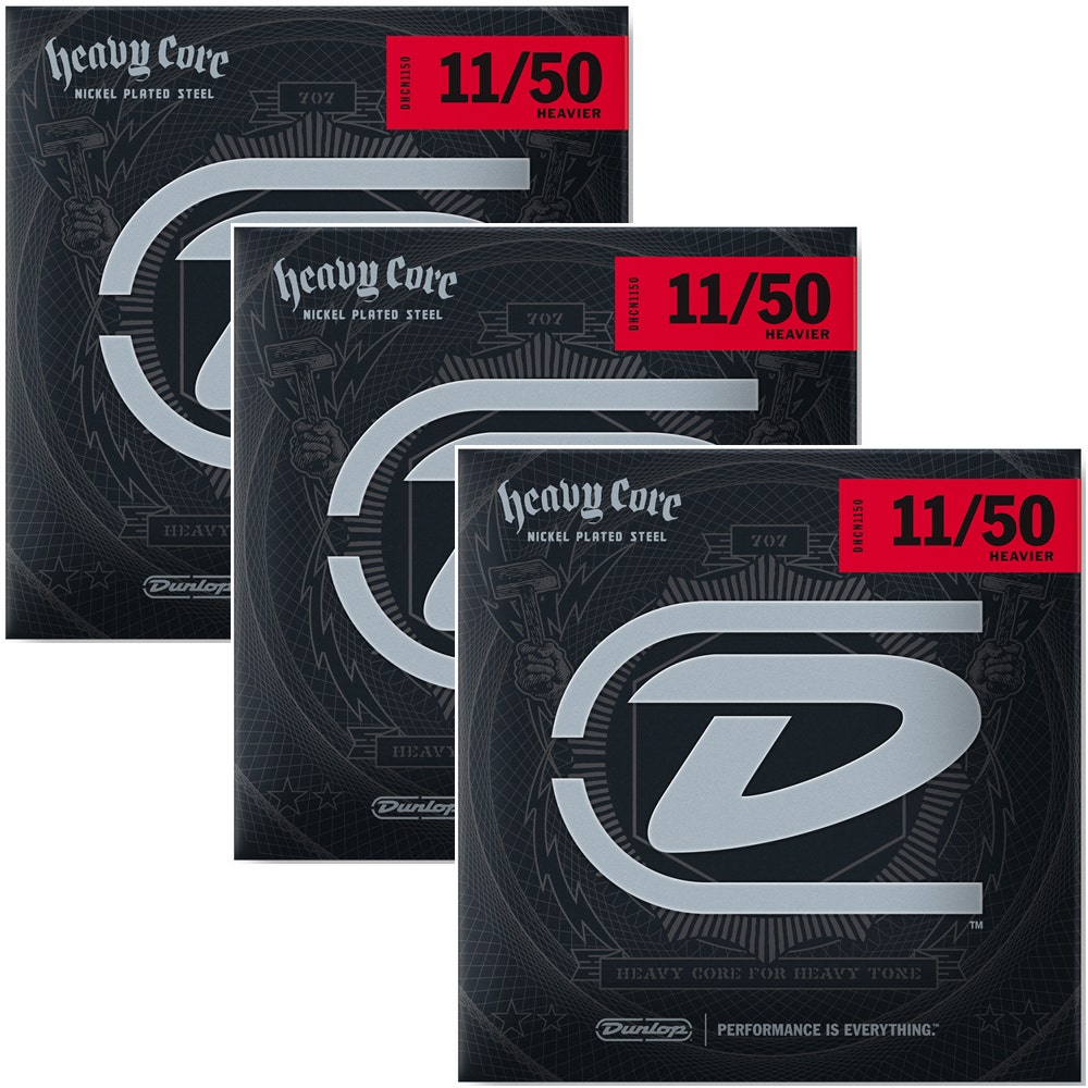 2022年最新版☆高級感溢れる Sets of Dunlop DHCN1150 Heavier Core 6/SET Electric  Strings 通販