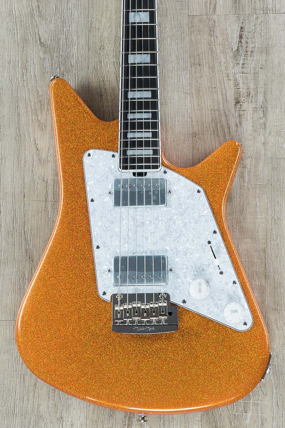 Ernie Ball Music Man BFR Albert Lee HH Limited Edition Guitar Orange Crush Sparkle Ebony Fretboard Block Inlays Autographed Trem Cover 7.3 lbs