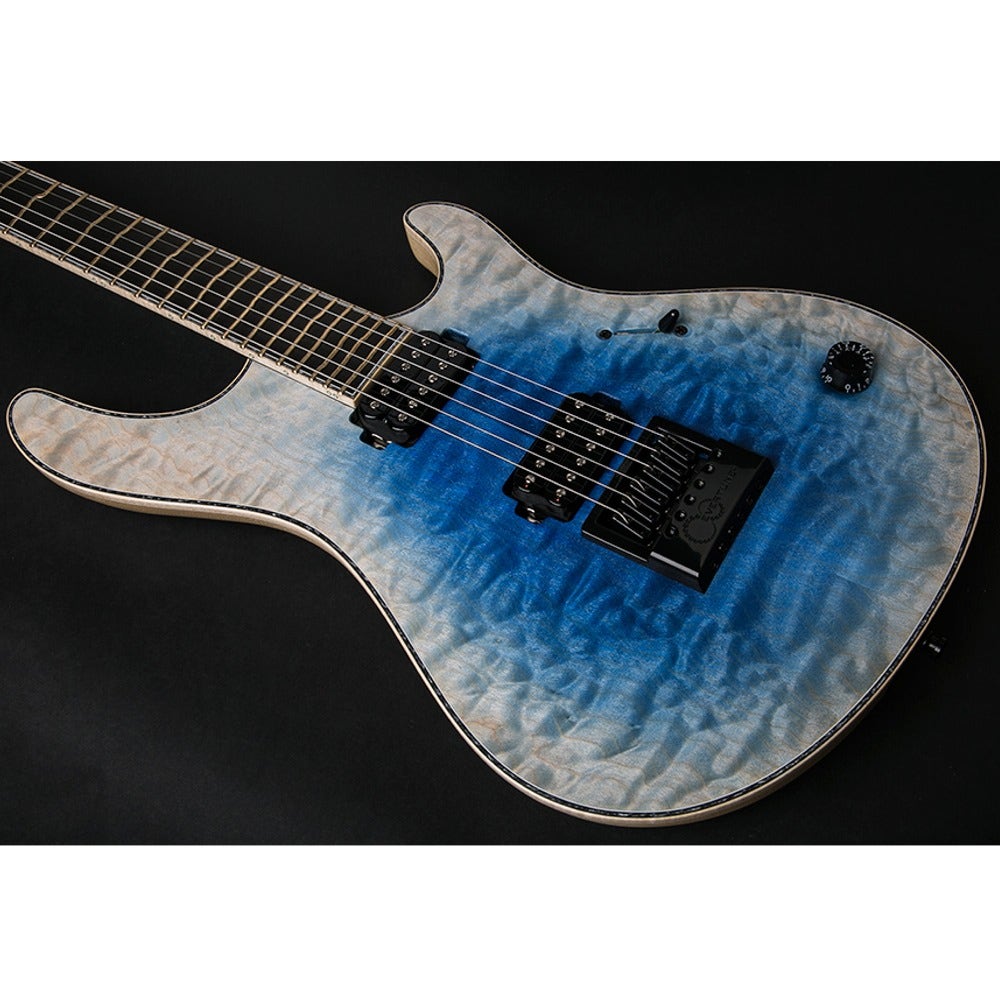 Mayones Regius 6 Guitar, Supernova Purple, Burl Maple Top