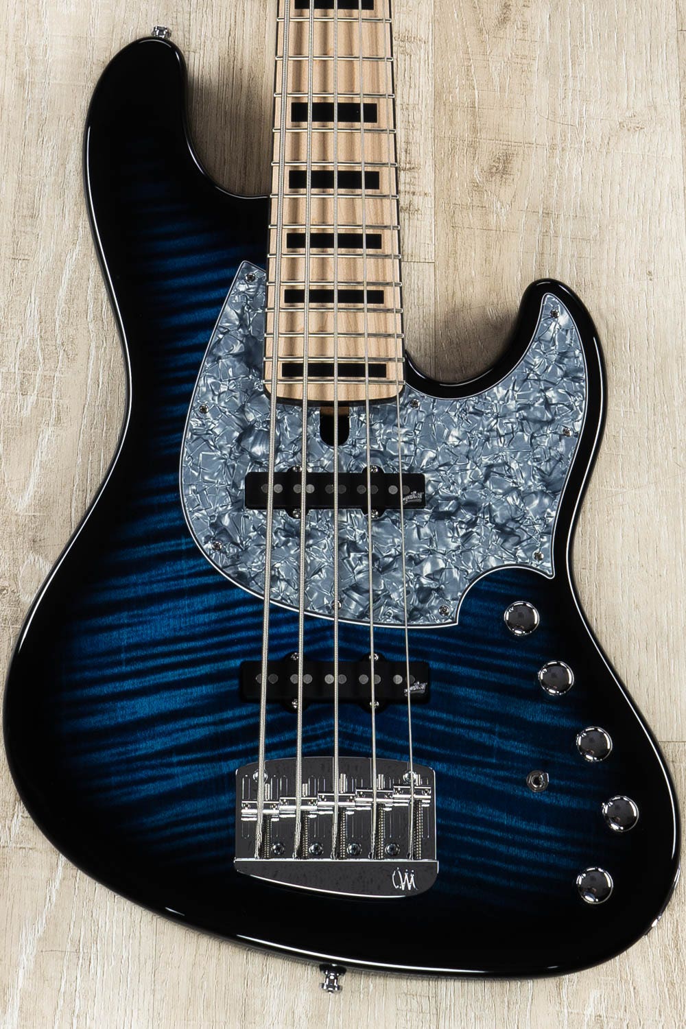 送料無料 通販 激安 Mayones Jabba Classic 5 Bass Guitar, 5-String, Blue Burst ベース