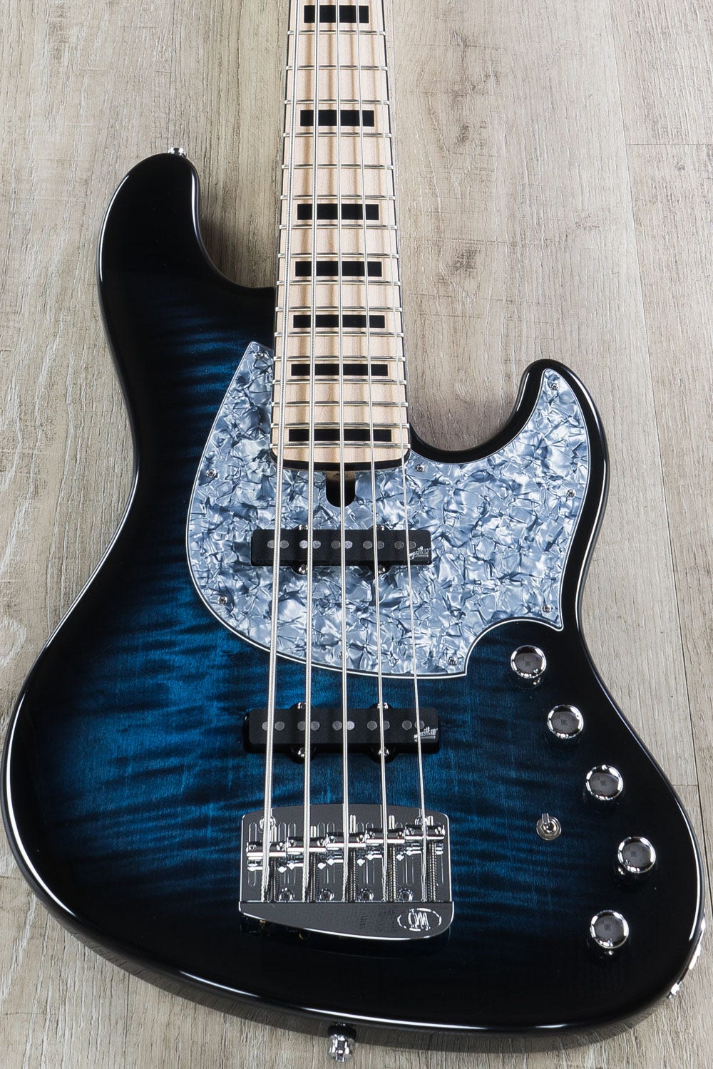 発掘 - 新登場ブランド Bass 5 Classic Jabba Mayones Guitar, Blue Dark 5-String, ベース