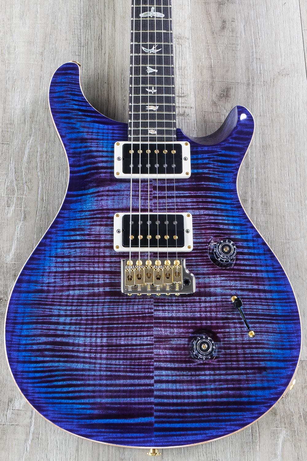 Prs custom 24 top violet blue burst