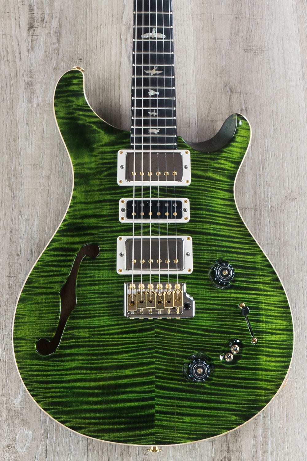PRS Paul Reed Smith Wood Library Special 22 Semi Hollow Artist Package Guitar Jade African Blackwood