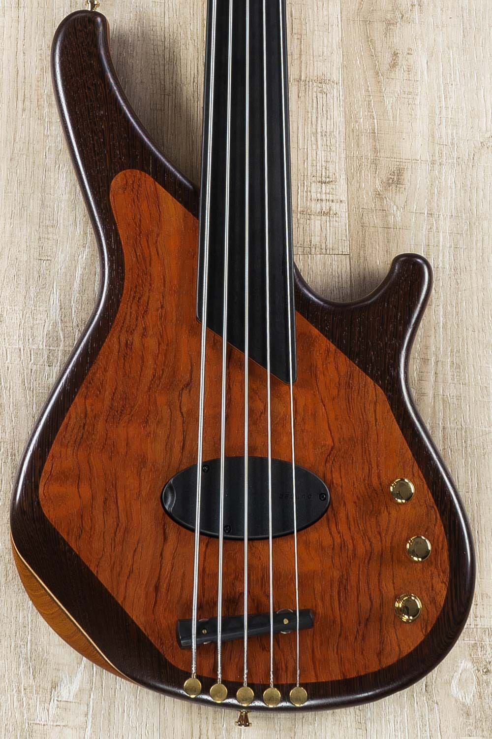 Sandberg Custom Thinline 5 Fretless Bass Hollowbody Wenge and
