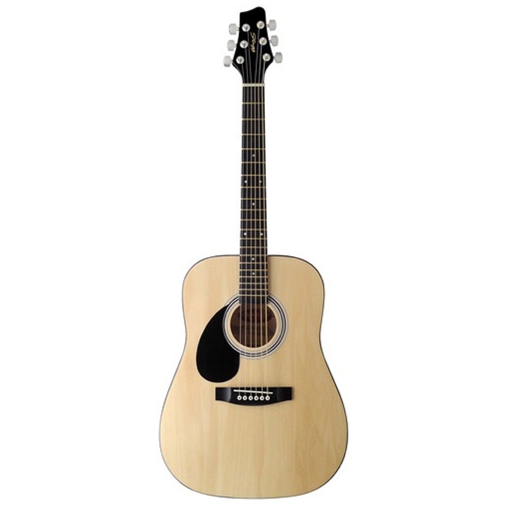 Stagg SW201 3 4 LH N Acoustic Dreadnought Natural Left Handed Guitar