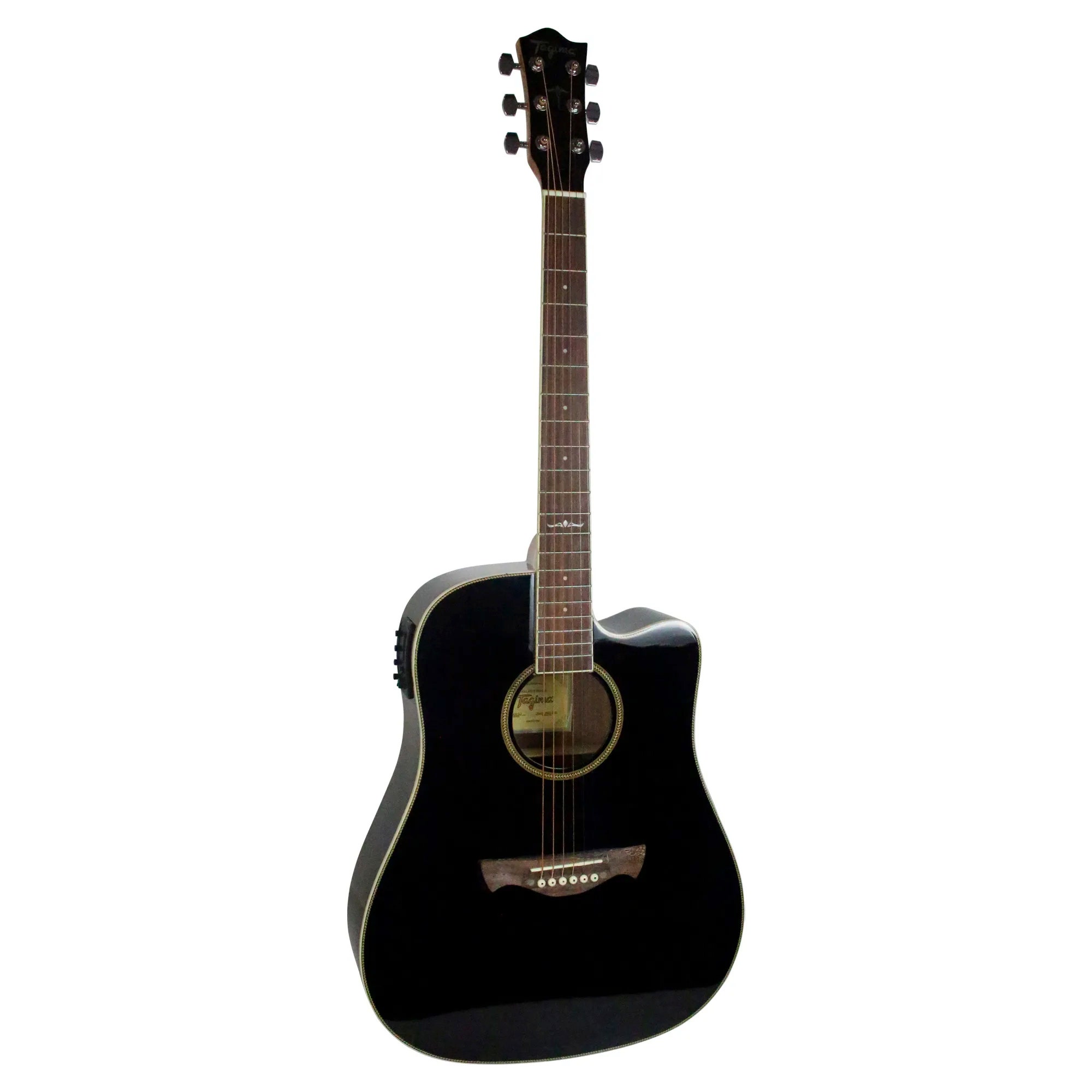 Tagima WS 20 EQ Acoustic Electric Guitar Chhlik Fretboard Spruce Top Black