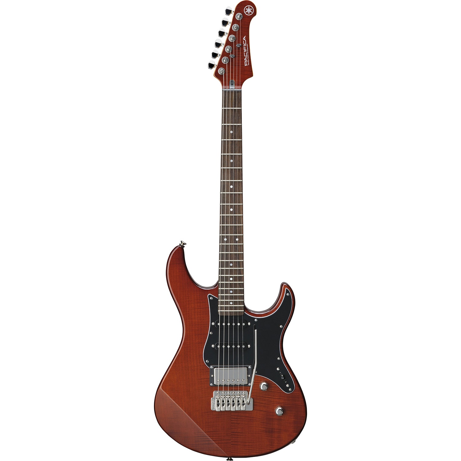 Yamaha Pacifica PAC612VIIFM Guitar, Flame Maple Top, Rosewood Fretboard,  Root Beer